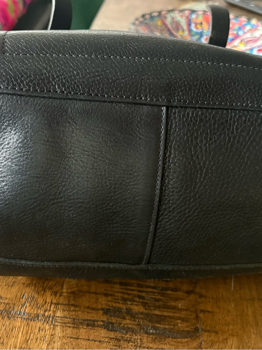 M051 real leather bag Classic Black Leather Shoulder Bag - Picture 6 of 15